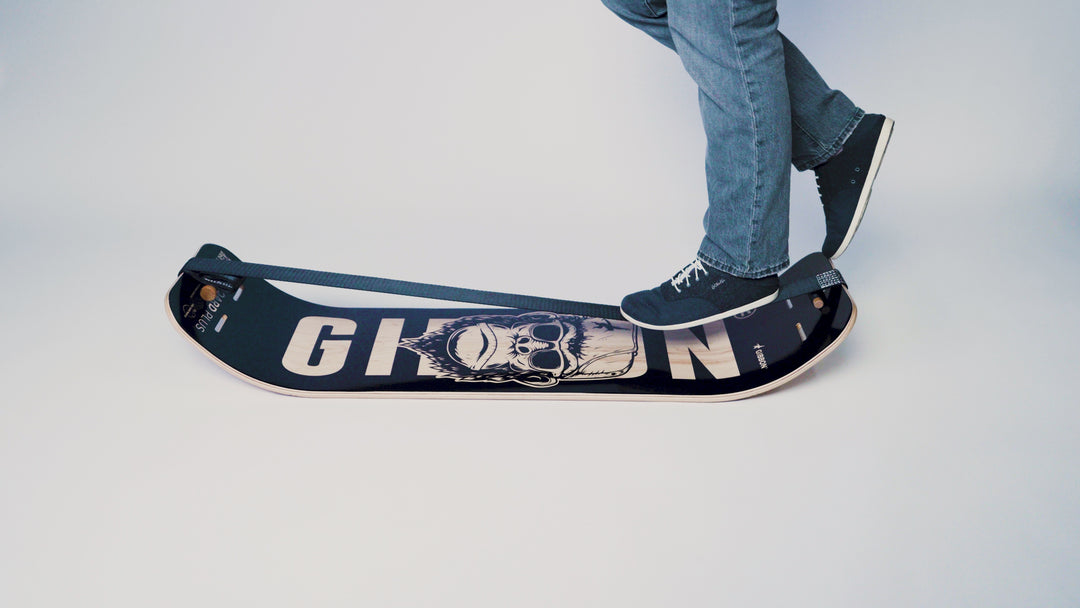 GiBoard Balance Trainer w/ Gibbon Slackline | Wood Balance