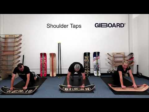 Shoulder Taps Exercise Demonstration on a GiBoard Balance Board
