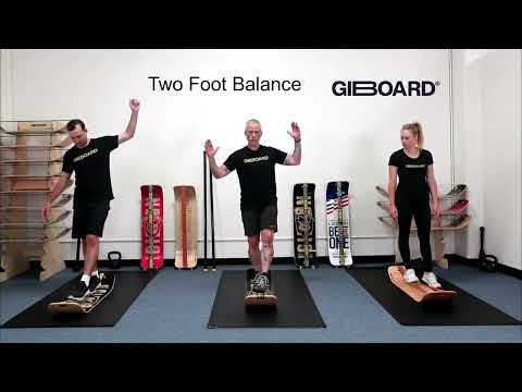 Two Foot Balance Exercise Demonstration on a GiBoard Balance Board