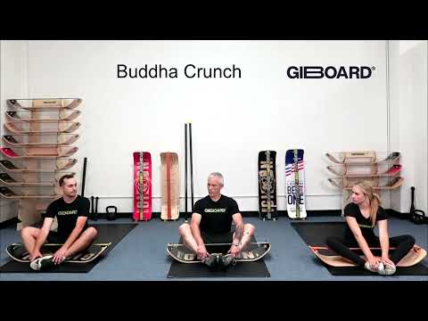 Buddha Crunch Exercise Demonstration on a GiBoard Balance Board