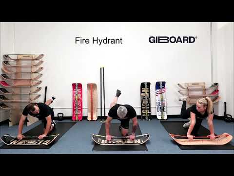 Fire Hydrant Exercise Demonstration on a GiBoard Balance Board