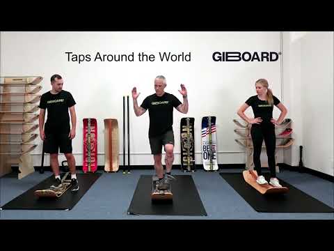 Around the World Exercise Demonstration on a GiBoard Balance Board