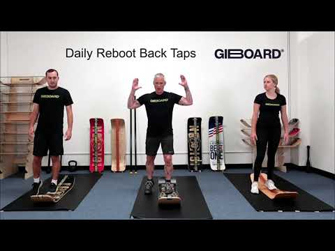 Daily Reboot Back Taps Exercise Demonstration on a GiBoard Balance Board