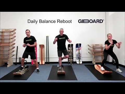 Daily Balance Reboot Exercise Demonstration on a GiBoard Balance Board