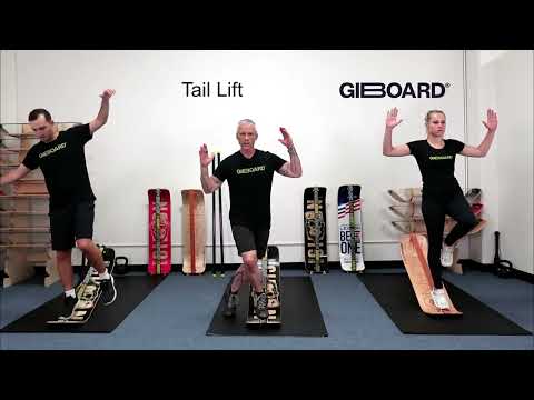 Tail Lift Balance Exercise Demonstration on a GiBoard Balance Board