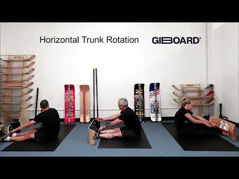 Horizontal Trunk Rotation Exercise Demonstration on a GiBoard Balance Board