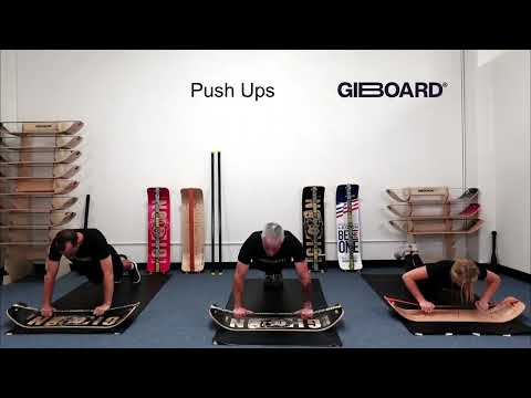 Push Ups Exercise Demonstration on a GiBoard Balance Board